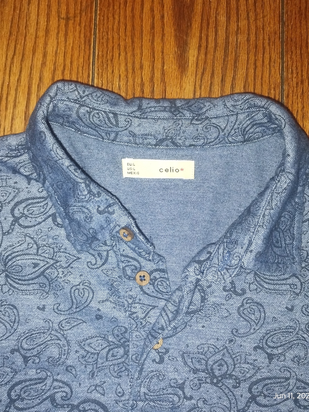 Celio* Mens Large Polo Golf Shirt